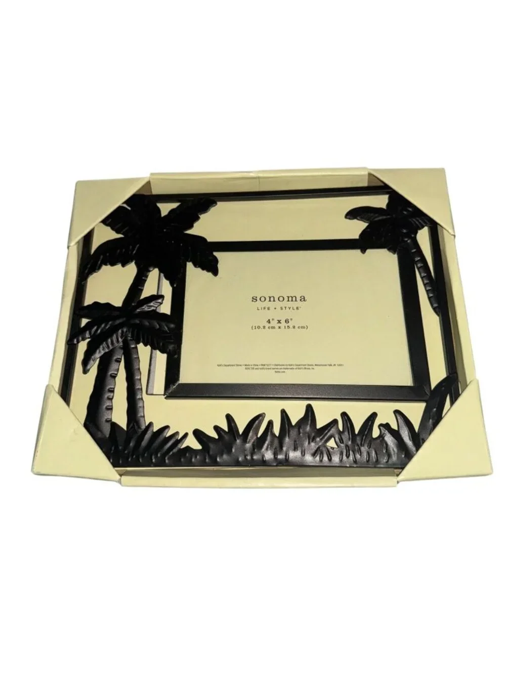 Sonoma Life + Style Black Metal Palm Tree 4